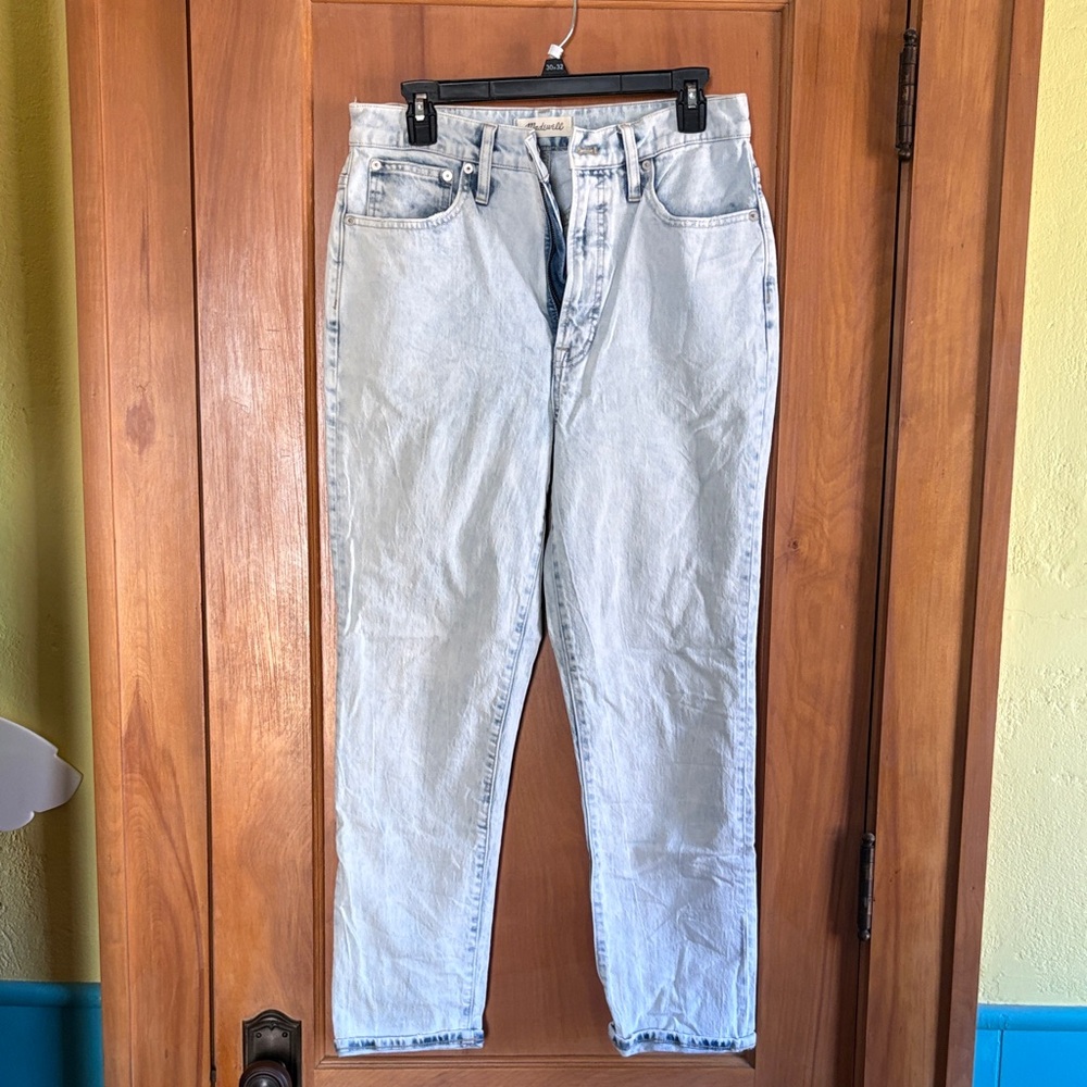 Madewell Light Wash Straight Leg Jeans
